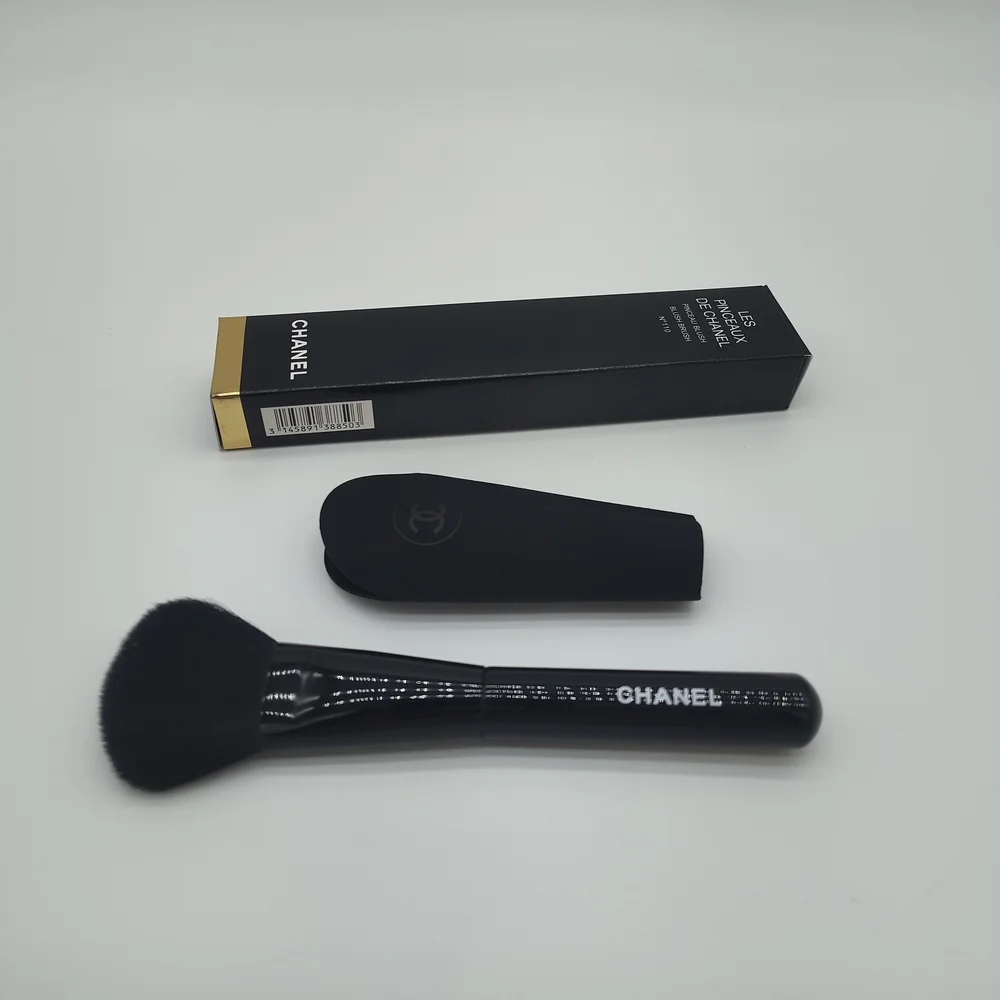 CHANEL Black & Gold Loose Finish Powder with Brush